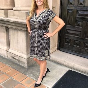 NWT THML Navy Embroidered Dress